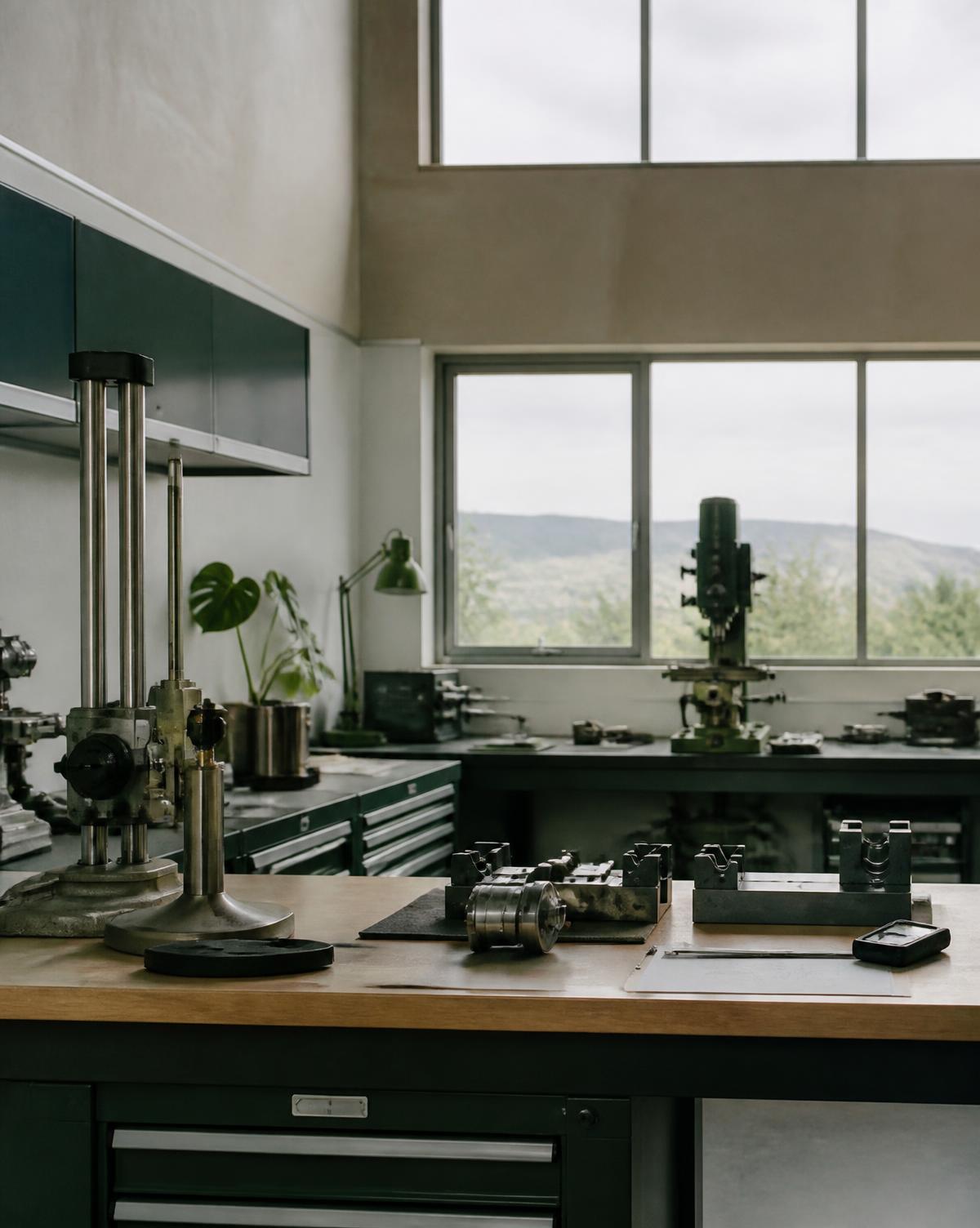 A New Zealand engineering workshop with precision equipment under daylight